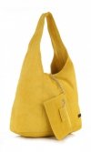 Kožené kabelka shopper bag Vittoria Gotti žltá V8802