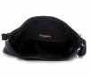 Kožené kabelka listonoška Genuine Leather čierna 50724