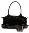 Kožené kabelka kufrík Vittoria Gotti čierna V8239