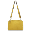 Kožené kabelka listonoška Vittoria Gotti žltá V68A