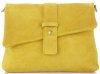Kožené kabelka listonoška Vittoria Gotti žltá V2003