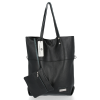 Kožené kabelka shopper bag Vittoria Gotti čierna V6538