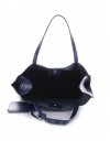 Kožené kabelka shopper bag Vittoria Gotti tmavo modrá V8