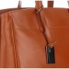Kožené kabelka kufrík Genuine Leather ryšavá 3239