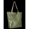 Kožené kabelka shopper bag Vittoria Gotti zelená B24