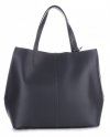 Kožené kabelka shopper bag Vittoria Gotti šedá V8