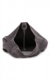 Kožené kabelka shopper bag Vittoria Gotti šedá V8802