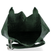 Kožené kabelka shopper bag Vittoria Gotti fľašková zelená B23