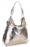 Kožené kabelka shopper bag Vittoria Gotti zlatá V4