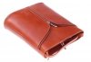 Kožené kabelka listonoška Genuine Leather ryšavá 208