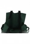 Kožené kabelka shopper bag Vittoria Gotti fľašková zelená V26A