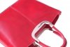 Kožené kabelka kufrík Genuine Leather červená 430