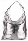 Kožené kabelka shopper bag Vittoria Gotti stričborná V803