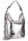 Kožené kabelka shopper bag Vittoria Gotti stričborná V803