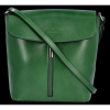 Kožené kabelka listonoška Vittoria Gotti zelená VG2012