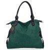 Dámska kabelka shopper bag Hernan fľašková zelená HB0135