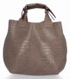 Kožené kabelka shopper bag Vittoria Gotti zemitá VG804