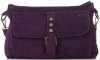 Kožené kabelka listonoška Vittoria Gotti fialová V71014