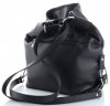 Kožené kabelka univerzálna Vittoria Gotti čierna V3301