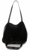 Kožené kabelka shopper bag Vittoria Gotti čierna V775