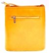 Kožené kabelka listonoška Genuine Leather žltá 208