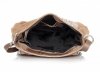 Kožené kabelka listonoška Genuine Leather zemitá 424