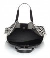 Kožené kabelka shopper bag Genuine Leather čierna 806576