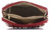 Kožené kabelka listonoška Genuine Leather bordová 218