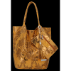 Kožené kabelka shopper bag Vittoria Gotti ryšavá V2472