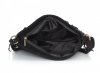 Kožené kabelka listonoška Genuine Leather čierna 223