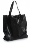 Kožené kabelka shopper bag Vera Pelle 205454 čierna