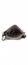 Kožené kabelka listonoška Genuine Leather čierna 14