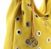 Kožené kabelka shopper bag Vittoria Gotti žltá V3077Z
