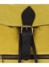 Kožené kabelka batôžtek Vittoria Gotti žltá 80022