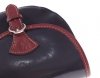 Kožené kabelka listonoška Vera Pelle 209 čierna