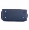 Kožené kabelka kufrík Vittoria Gotti nevädzovo modrá V816(1