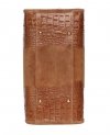 Kožené kabelka kufrík Genuine Leather ryšavá A4