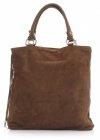 Kožené kabelka univerzálna Genuine Leather zemitá 60499
