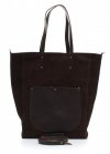 Kožené kabelka univerzálna Genuine Leather čokoládová 808036
