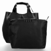 Kožené kabelka shopper bag Vittoria Gotti čierna VG804