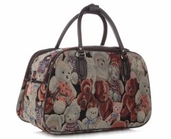 MALÁ cestovní taška kufřík Or&Mi Teddy Bear Multicolor - béžová