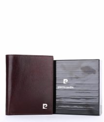Kožená peněženka Unisex Pierre Cardin čokoláda