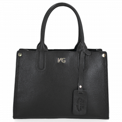 Kožené kabelka kufřík Vittoria Gotti černá V554050