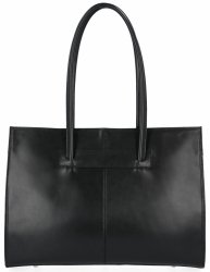 Bőr táska aktatáska Genuine Leather fekete 840