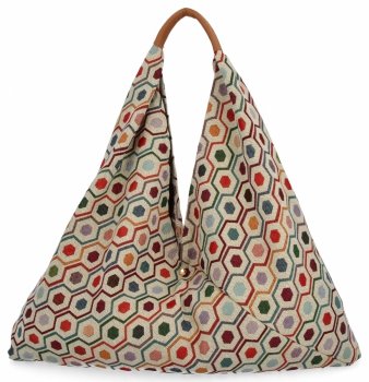 Italská Kabelka Shopper bag v Módní Vzory 835 Multicolor
