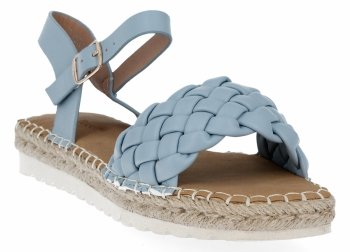 Modré dámské sandály espadrilky Bellucci