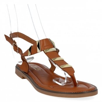 Camelové módní dámské sandály Bellicy