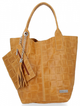 Bőr táska shopper bag Vittoria Gotti B22