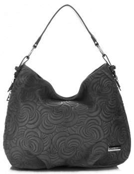Bőr táska shopper bag Vittoria Gotti szürke V80013