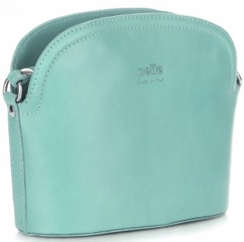 Bőr táska levéltáska Genuine Leather menta E4098